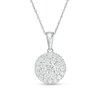 Thumbnail Image 1 of 3/4 CT. T.W. Composite Diamond Double Frame Pendant in 10K White Gold
