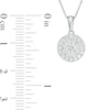 Thumbnail Image 3 of 3/4 CT. T.W. Composite Diamond Double Frame Pendant in 10K White Gold