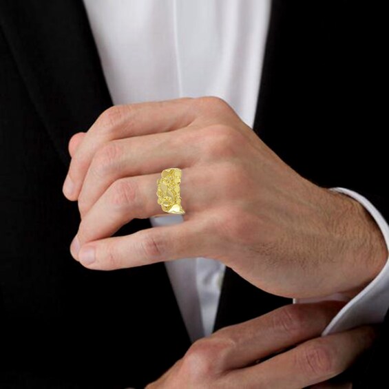 Nugget Ring in 10K Gold - Size 10