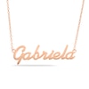 Thumbnail Image 0 of Script Name Necklace in 10K Rose Gold (1 Line)