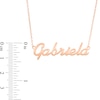 Thumbnail Image 2 of Script Name Necklace in 10K Rose Gold (1 Line)