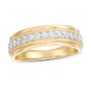 Thumbnail Image 1 of Men's 1/2 CT. T.W. Diamond Milgrain Wedding Band in 10K Gold