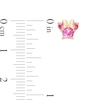 Thumbnail Image 2 of Child's Disney Twinkle Minnie Mouse 4.0mm Lab-Created Pink Sapphire Stud Earrings in 14K Gold