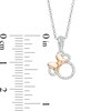 Thumbnail Image 3 of Child's Disney Twinkle Minnie Mouse 1/10 CT. T.W. Diamond Pendant and Stud Earrings Set in Two-Tone Sterling Silver