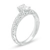Thumbnail Image 3 of 3/4 CT. Certified Oval Diamond Solitaire Filigree Engagement Ring in 14K White Gold (I/SI2)
