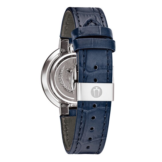 Ladies' Bulova Rubaiyat 1/3 CT. T.w. Diamond Moon Phase Strap Watch with Mother-of-Pearl Dial (Model: 96R237)