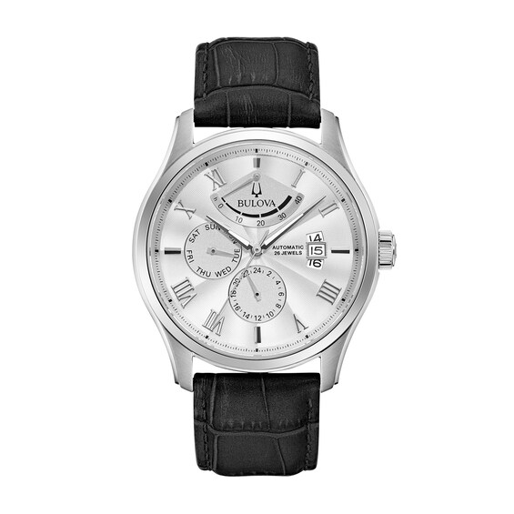 Men's Bulova Wilton Automatic Strap Watch with White Dial (Model: 96C141) Men's Bulova Wilton Automatic Strap Watch with White Dial (Model: 96C141)