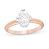 Thumbnail Image 1 of Celebration Ideal 1 CT. T.W. Oval Certified Diamond Engagement Ring in 14K Rose Gold (I/I1)