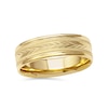 Thumbnail Image 1 of Men's 6.0mm Chevron and Milgrain Wedding Band in 14K Gold - Size 10