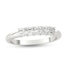 Thumbnail Image 1 of 1/2 CT. T.W. Asscher-Cut Diamond Five Stone Anniversary Band in Platinum (I/VS2)