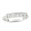 Thumbnail Image 1 of 1 CT. T.W. Cushion-Cut Diamond Five Stone Anniversary Band in Platinum (G/VS2)