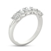 Thumbnail Image 2 of 1-1/2 CT. T.W. Cushion-Cut Diamond Five Stone Anniversary Band in Platinum (G/VS2)
