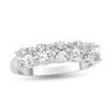 Thumbnail Image 1 of 2 CT. T.W. Cushion-Cut Diamond Five Stone Anniversary Band in Platinum (G/VS2)