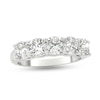 Thumbnail Image 1 of 2-1/2 CT. T.W. Cushion-Cut Diamond Five Stone Anniversary Band in Platinum (G/VS2)