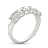 Thumbnail Image 1 of 2-1/2 CT. T.W. Cushion-Cut Diamond Five Stone Anniversary Band in Platinum (G/VS2)