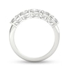 Thumbnail Image 3 of 2-1/2 CT. T.W. Cushion-Cut Diamond Five Stone Anniversary Band in Platinum (G/VS2)