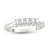 Thumbnail Image 1 of 1/2 CT. T.W. Radiant-Cut Diamond Five Stone Anniversary Band in Platinum (G/VS2)