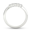 Thumbnail Image 3 of 1/2 CT. T.W. Radiant-Cut Diamond Five Stone Anniversary Band in Platinum (G/VS2)
