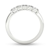 Thumbnail Image 3 of 1-1/2 CT. T.W. Radiant-Cut Diamond Five Stone Anniversary Band in Platinum (G/VS2)