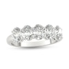 Thumbnail Image 1 of 1-1/2 CT. T.W. Oval Diamond Five Stone Anniversary Band in Platinum (I/VS2)