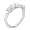 Thumbnail Image 1 of 1-1/2 CT. T.W. Oval Diamond Five Stone Anniversary Band in Platinum (I/VS2)