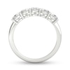 Thumbnail Image 2 of 1-1/2 CT. T.W. Oval Diamond Five Stone Anniversary Band in Platinum (I/VS2)