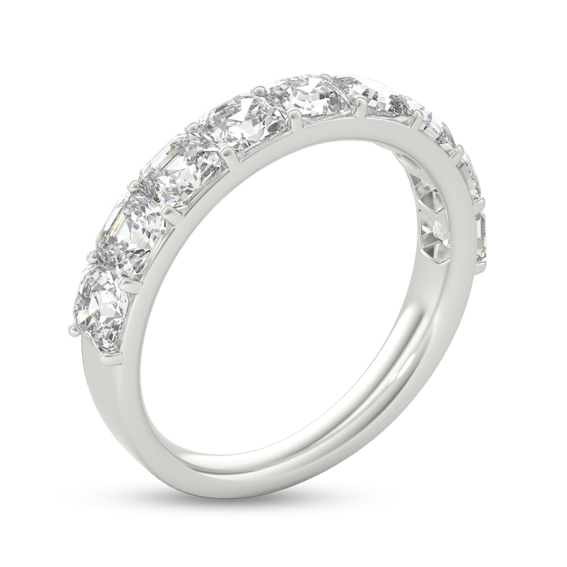 2 CT. T.W. Asscher-Cut Diamond Nine Stone Anniversary Band in Platinum (I/VS2)