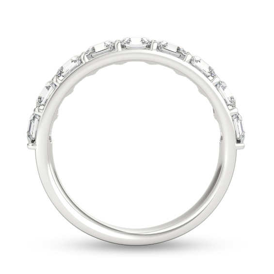 2 CT. T.w. Asscher-Cut Diamond Nine Stone Anniversary Band in Platinum (I/Vs2)