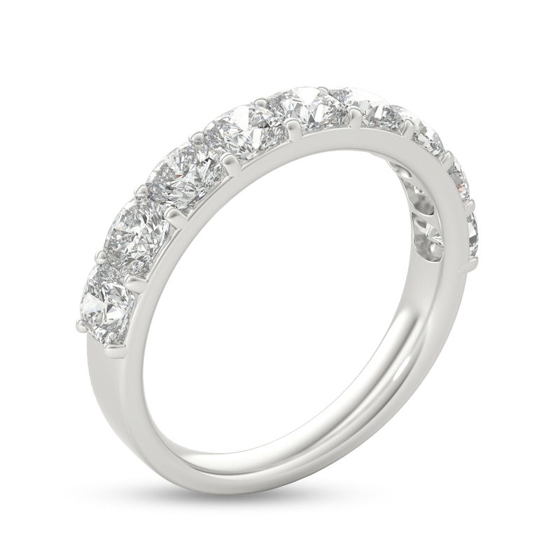 Main Image 2 of 2 CT. T.W. Cushion-Cut Diamond Nine Stone Anniversary Band in Platinum (G/VS2)