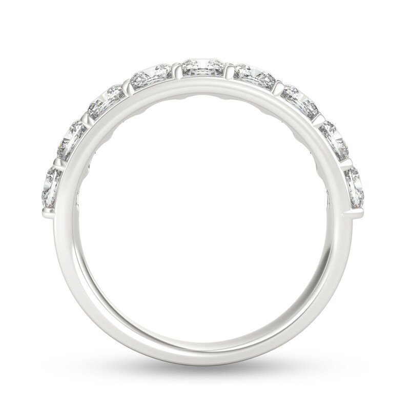 Main Image 3 of 2 CT. T.W. Cushion-Cut Diamond Nine Stone Anniversary Band in Platinum (G/VS2)