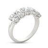 Thumbnail Image 2 of 2-1/2 CT. T.W. Oval Diamond Five Stone Anniversary Band in Platinum (I/VS2)