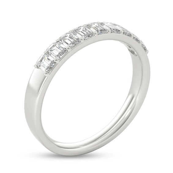 1-1/10 CT. T.w. Emerald-Cut Diamond Nine Stone Anniversary Band in Platinum (I/Vs2)