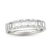Thumbnail Image 1 of 2 CT. T.W. Emerald-Cut Diamond Nine Stone Anniversary Band in Platinum (I/VS2)