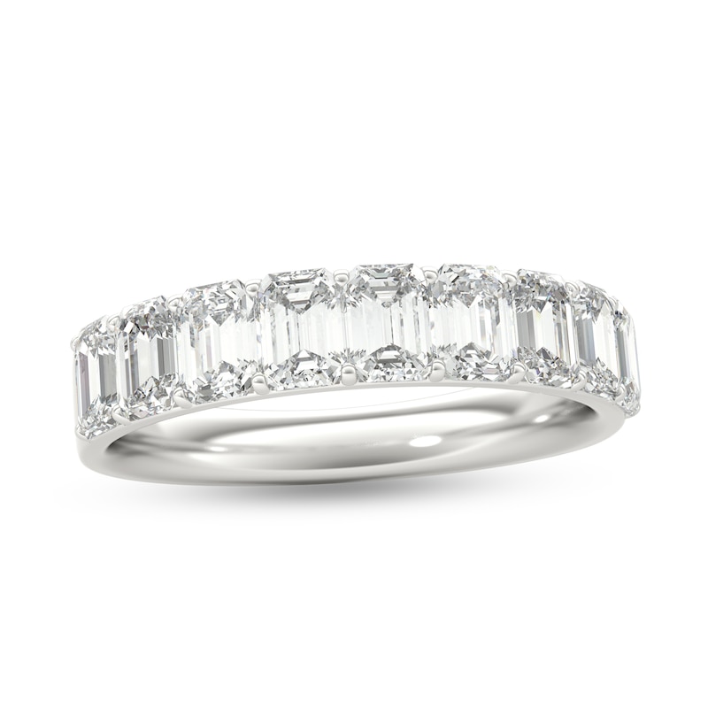 2 CT. T.W. Emerald-Cut Diamond Nine Stone Anniversary Band in Platinum (I/VS2)