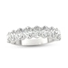 Thumbnail Image 1 of 2 CT. T.W. Oval Diamond Nine Stone Anniversary Band in Platinum (I/VS2)