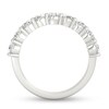 Thumbnail Image 3 of 2 CT. T.W. Oval Diamond Nine Stone Anniversary Band in Platinum (I/VS2)