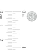 Thumbnail Image 3 of 1/2 CT. T.W. Diamond Frame Stud Earrings in 10K White Gold