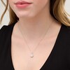 Thumbnail Image 2 of 1/2 CT. T.W. Diamond Double Frame Pendant in 10K White Gold