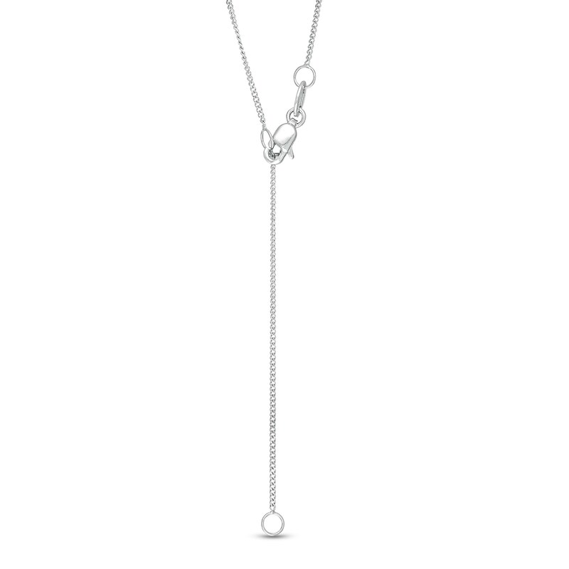 Main Image 3 of 1/2 CT. T.W. Diamond Double Frame Pendant in 10K White Gold