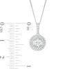 Thumbnail Image 3 of 1/2 CT. T.W. Diamond Double Frame Pendant in 10K White Gold