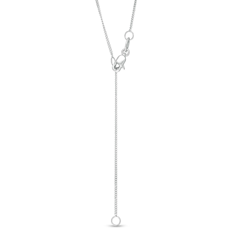 Main Image 3 of 1/2 CT. T.W. Diamond Double Cushion Frame Pendant in 10K White Gold