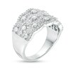 Thumbnail Image 2 of 1 CT. T.W. Diamond Lattice Ring in 10K White Gold