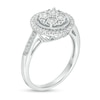 Thumbnail Image 3 of 1/4 CT. T.W. Composite Diamond Frame Vintage-Style Ring in Sterling Silver
