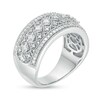 Thumbnail Image 3 of 1/2 CT. T.W. Diamond Multi-Row Vintage-Style Ring in Sterling Silver