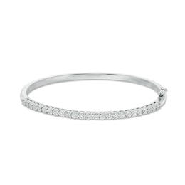 1/4 CT. T.W. Diamond Bangle in Sterling Silver