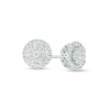 Thumbnail Image 1 of 1/4 CT. T.W. Diamond Double Frame Stud Earring in 10K White Gold