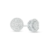 Thumbnail Image 0 of 1/4 CT. T.W. Diamond Double Frame Stud Earring in 10K White Gold