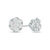 Thumbnail Image 1 of 1/4 CT. T.W. Composite Diamond Petal Frame Stud Earrings in 10K White Gold