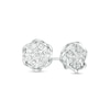Thumbnail Image 1 of 1/2 CT. T.W. Diamond Petal Frame Stud Earrings in 10K White Gold