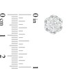 Thumbnail Image 3 of 1/2 CT. T.W. Diamond Petal Frame Stud Earrings in 10K White Gold
